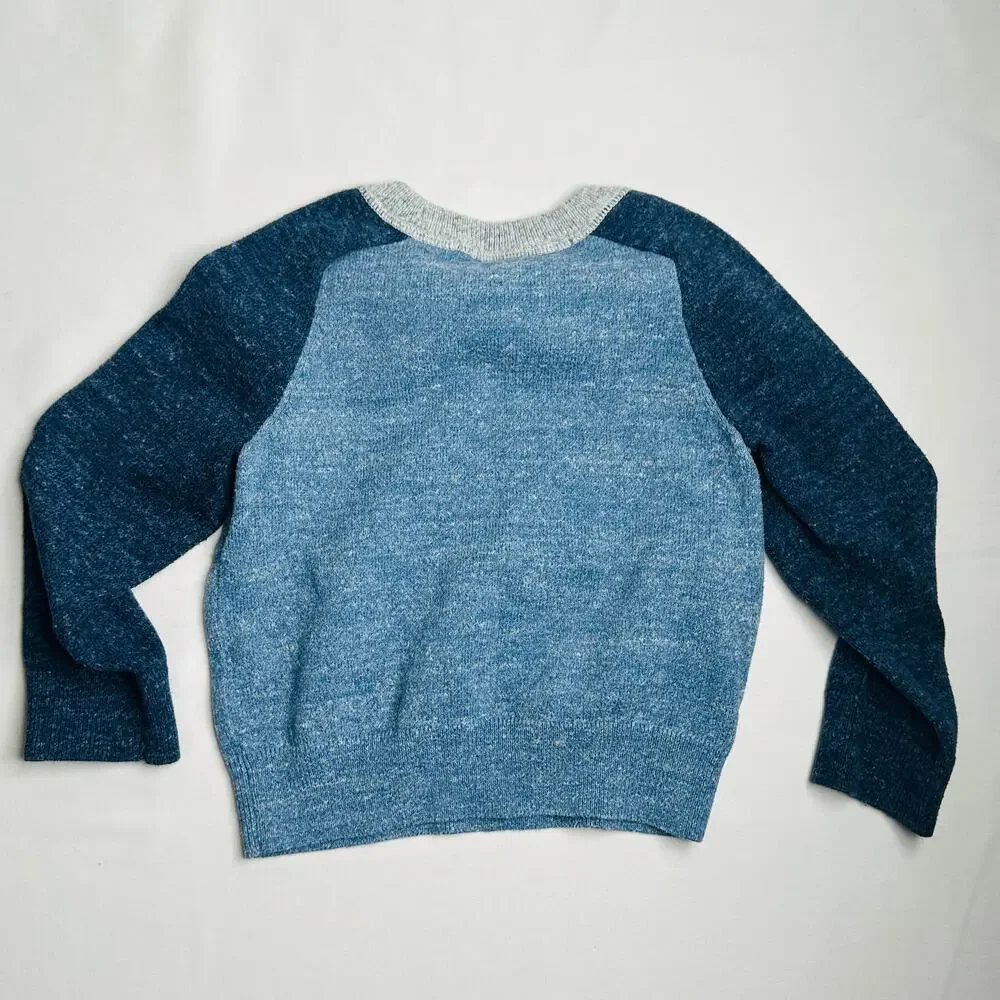 Baby Gap Blue Color Block Pullover Sweater Sz 3